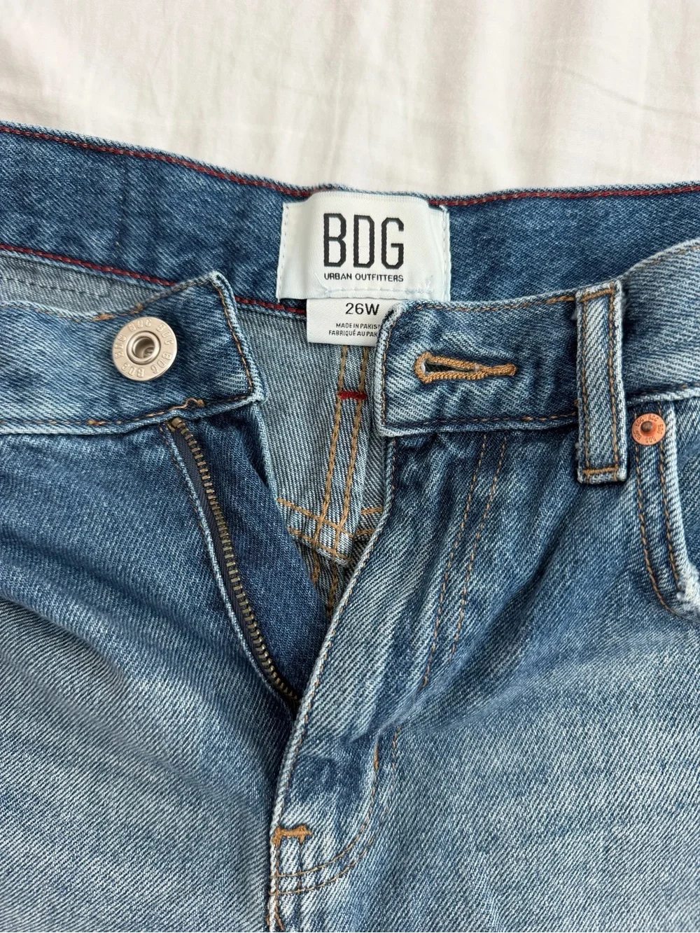 BDG Light Blue Low-Rise Denim Shorts/Jorts